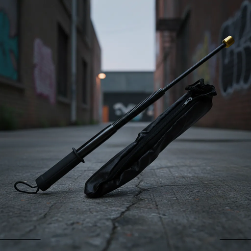 [TL801] Baston Retractil Flexible para Defensa Personal 36cm