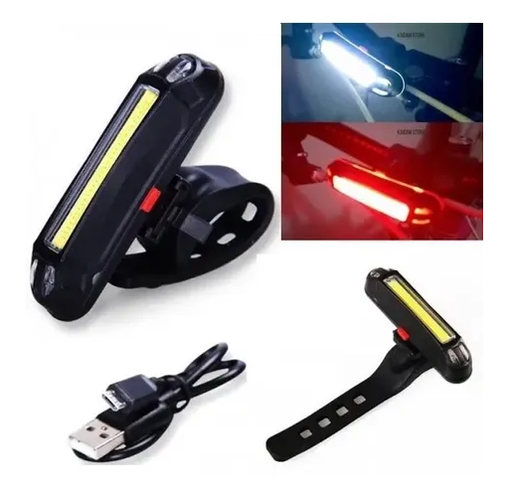 [QJ-4115] Luz Bicicleta Cob Usb Recargable Delantera (5 modos) COB-83123