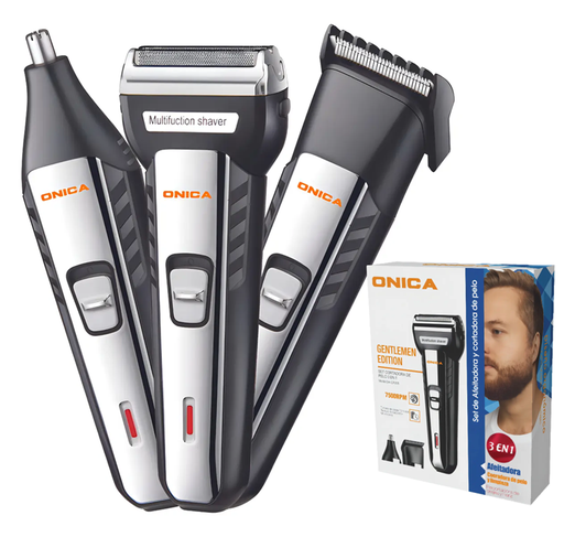 [6798253205016] Afeitadora Corta Pelo Trimmer Recargable 3 en 1 Onica