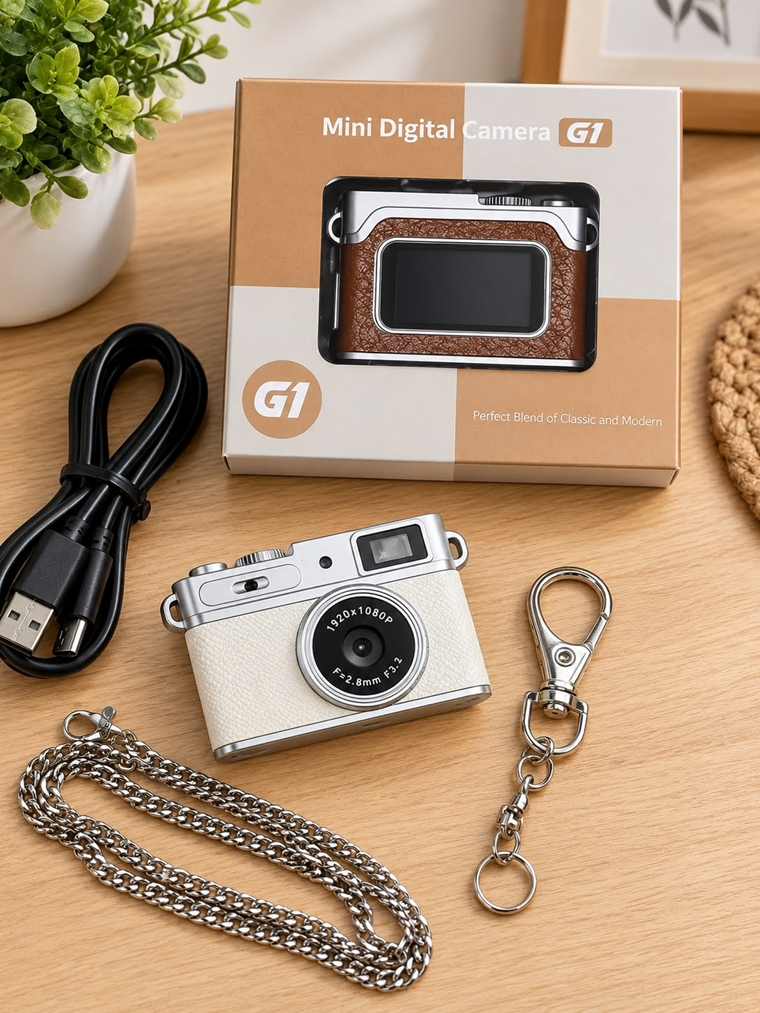 [6917492603197] Mini Camara Digital Recargable G1 (2,5x4,2cm) (sin Micro SD)