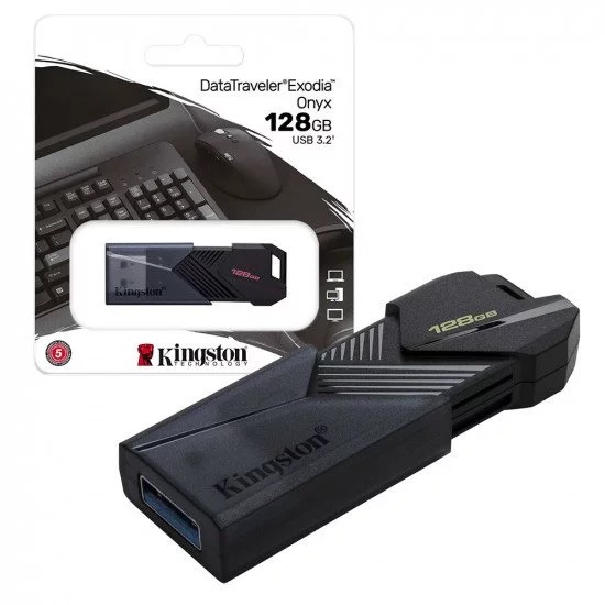 [740617332742] Pendrive 128gb Kingston DataTraveler Exodia Onyx 3.2
