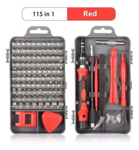 [4041074 978538 1815083 131159] Kit de Destornillador y Herramientas de Precision 115 pcs