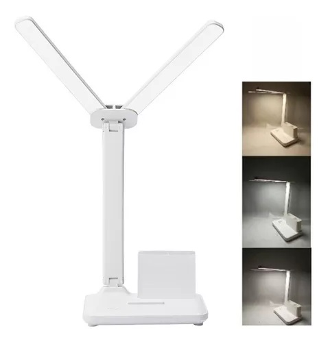 [504058 VEL-81031] Lampara de Escritorio Led Rectangular Plegable Doble (3 modos)