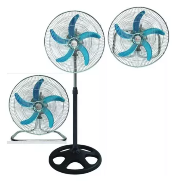 [6933268810224 7798185861910] Ventilador Industrial 18&quot; de pie piso y pared 3 en 1 Star Vision / Hytoshy (5 aspas)