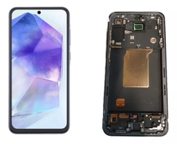 [504151] Modulo Samsung A55 5G con marco negro (ORIG Gold Edition)