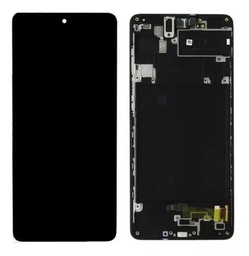 [504152] Modulo Samsung A71 / A715 con marco negro (ORIG Gold Edition)