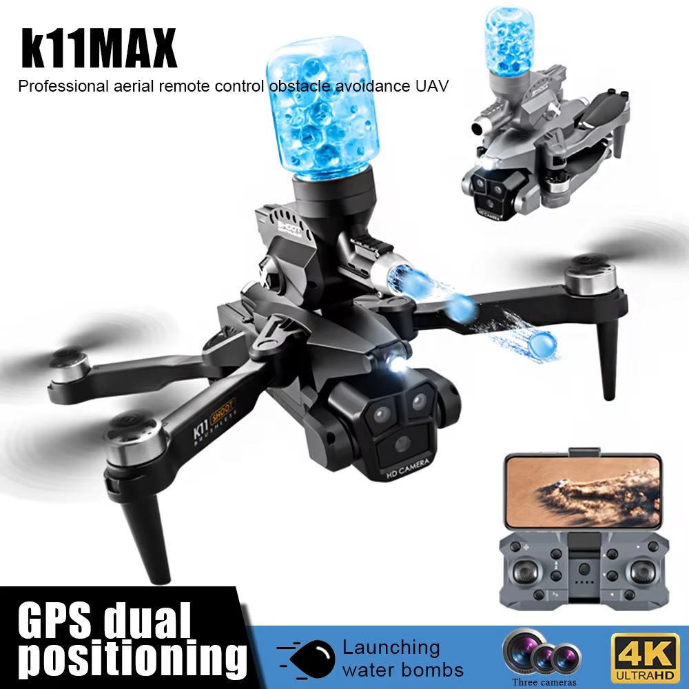 [504376] Drone Plegable con Camara Dispara Hidrogel K11