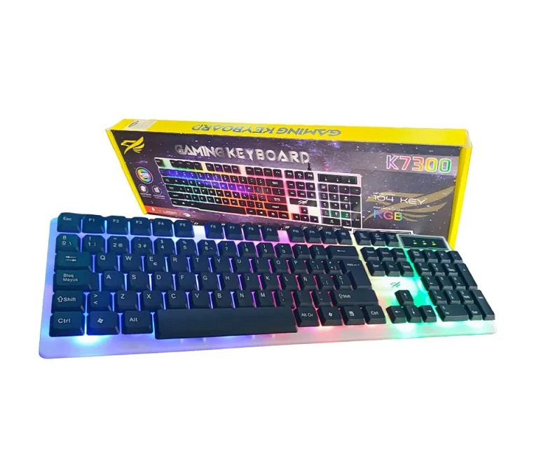 [8201756773008] Teclado Multimedia Usb Gamer Retroiluminado K7300