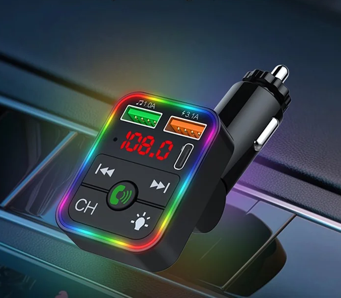 [504623] Transmisor FM BT Cargador 2 Usb A + Usb C 12/24v 3.1A CARP2
