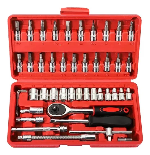 [4112828 6290132589243] Set Puntas Destornillador Tubos Llave T 46pcs