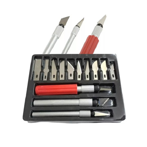 [6902116351608] Kit Cutter Bisturi Gubias Intercambiables 13pcs Blister