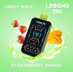 [5060521437902] Vaper Vapeador Electronico Lucky Wolf 25000 Puff (Frutilla Mango)