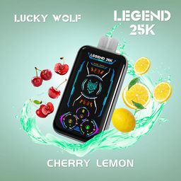 [5060521438015] Vaper Vapeador Electronico Lucky Wolf 25000 Puff (Limon Cereza)