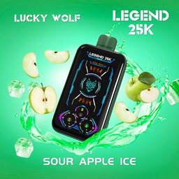 [5060521437995] Vaper Vapeador Electronico Lucky Wolf 25000 Puff (Manzana Agria)