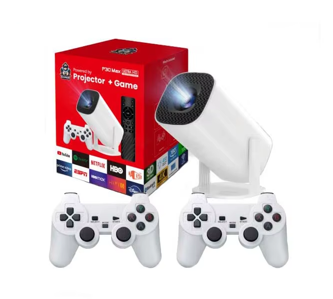 [504802] Mini Proyector Inteligente Ultra HD 4K Wifi Bluetooth 1080p + Consola